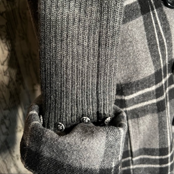 BKE 3/4 (adjustable) Sleeve Plaid Wool Blend Jacket - Picture 3 of 6